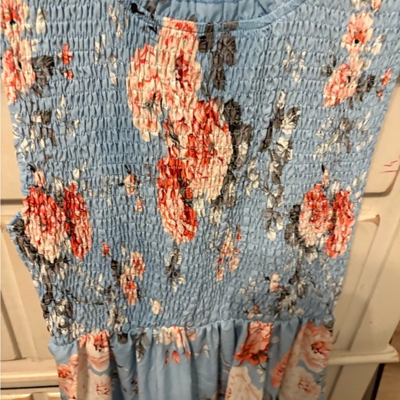SHEIN floral blue dress women’s - Picture 3 of 5
